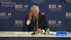 Biden BADLY Short Circuits; ‘You know the rapidly rising..uh, um, uh, in with the, with the I don’t know’