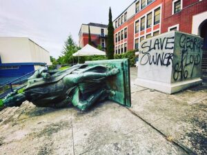 Thomas Jefferson Statue Torn Down at Portland High School