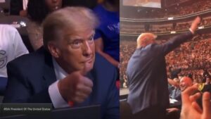 TRUMP RECEIVES THUNDEROUS APPLAUSE AT UFC 287 IN MIAMI